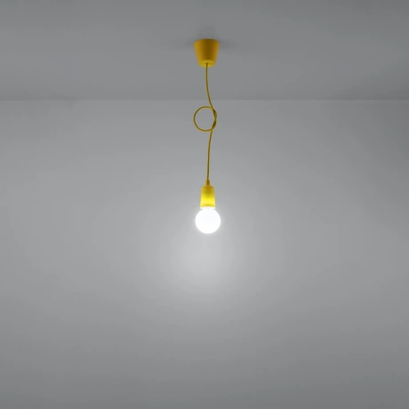 Pendant lamp DIEGO 1 yellow