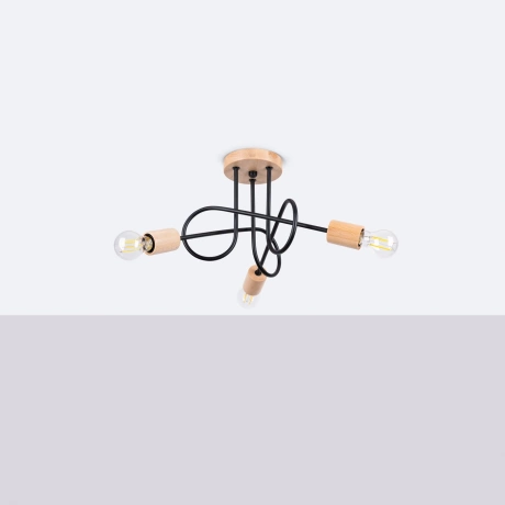 Chandelier EMBER 3 schwarz