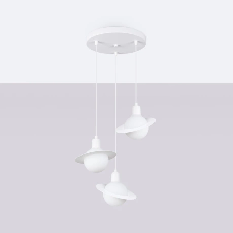 Pendant lamp HYPERION 1 white