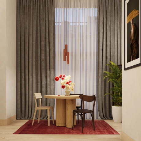 Pendant lamp LAGOS 2 red ochre