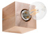 Wall lamp ARIZ natural wood + 1x LED Bulb E27 4000K Cool White 7.5W 650lm