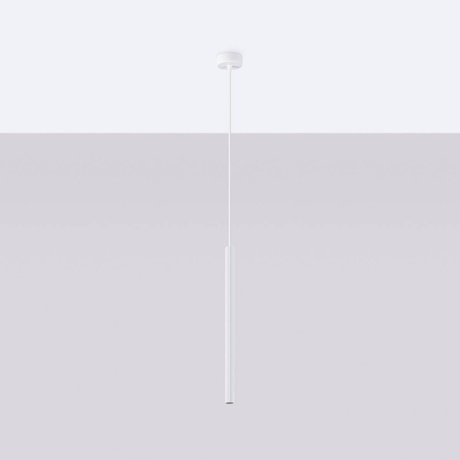 Ceiling pendant ARCHE 1 in white + 1x LED Bulb G9 4000K Cool White 4.5W 460lm