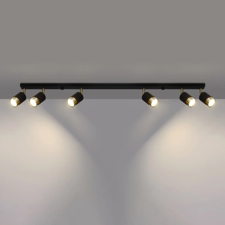 Ceiling lamp NERO 6 black/golden