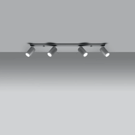 Ceiling lamp RING 4L grey