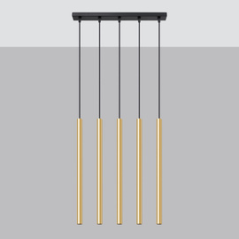 Pendant lamp PASTELO 5L polished gold