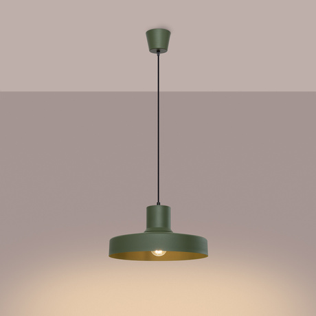 Pendant lamp BILO olive green