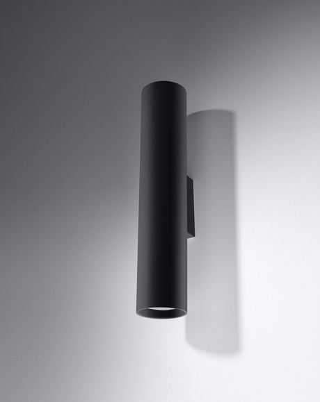 Wall lamp LAGOS 2 black + 2x LED Bulb GU-10 3000K Warm 7W 620lm