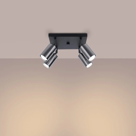 Ceiling lamp WINX 4 black/chrome