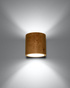 Wall lamp ORBIS natural wood + 1x LED bulb G9 3000K Warm 4.5W 510lm