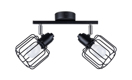 Ceiling lamp BELUCI 2 black + 2x LED Bulb E14 3000K Warm 7.5W 620lm