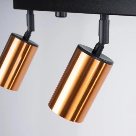 Ceiling lamp WINX 4L black/cooper