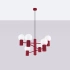 Chandelier HALO 6 burgundy