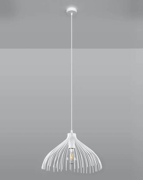 Ceiling lamp UMB white + 1x LED Bulb E27 3000K Warm White 7.5W 620lm