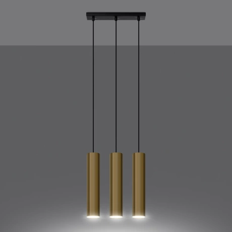 Pendant lamp LAGOS 3 polished gold
