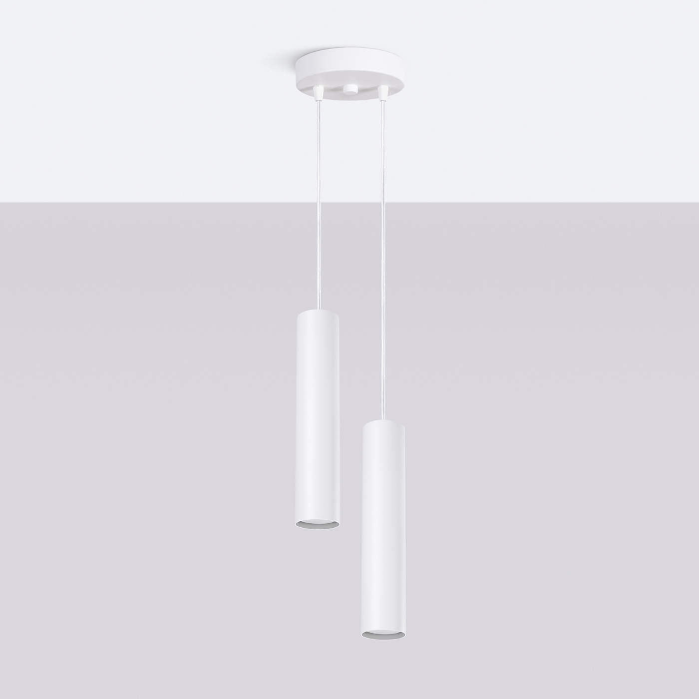 Pendant lamp LAGOS 2P white