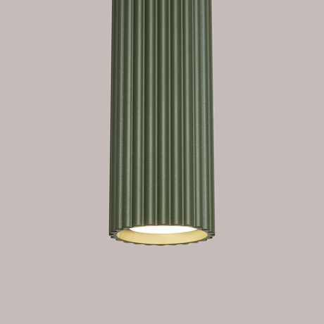 Pendant lamp KARBON 3L olive green