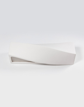 Wall ceramic lamp SIGMA white + 1x LED Bulb E27 3000K Warm 7.5W 620lm