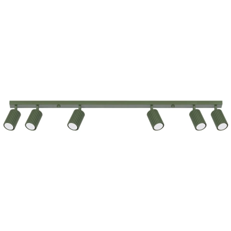 Ceiling lamp KARBON 6L olive green