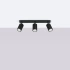 Ceiling lamp KARBON 3L black