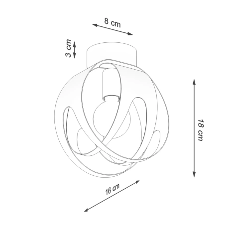 Ceiling lamp TULOS white