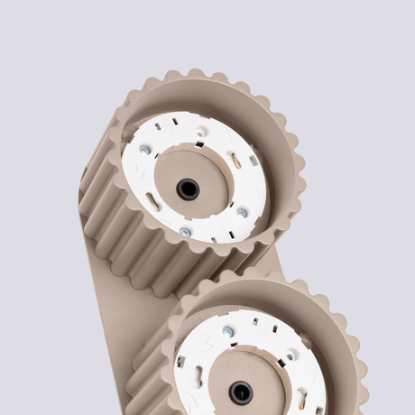 Ceiling lamp AURA 2 taupe Gx53