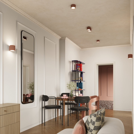 Ceiling lamp AURA 2 mocha Gx53