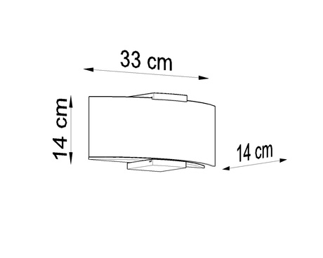 Wall lamp EMILIO + 2x LED Bulb E14 3000K 8W 620lm