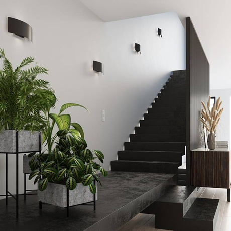 Wall lamp MAGNUS black + 2x LED Bulb G9 4000K Cool White 4.5W 530lm.