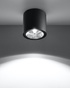 Ceiling lamp TIUBE black + 1x LED bulb GU10 AR111 4000K COOL 10W 850lm