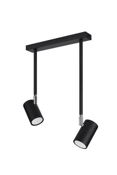Ceiling lamp NORANO 2 black + 2x LED GU-10 3000K Warm 7W 620lm bulb