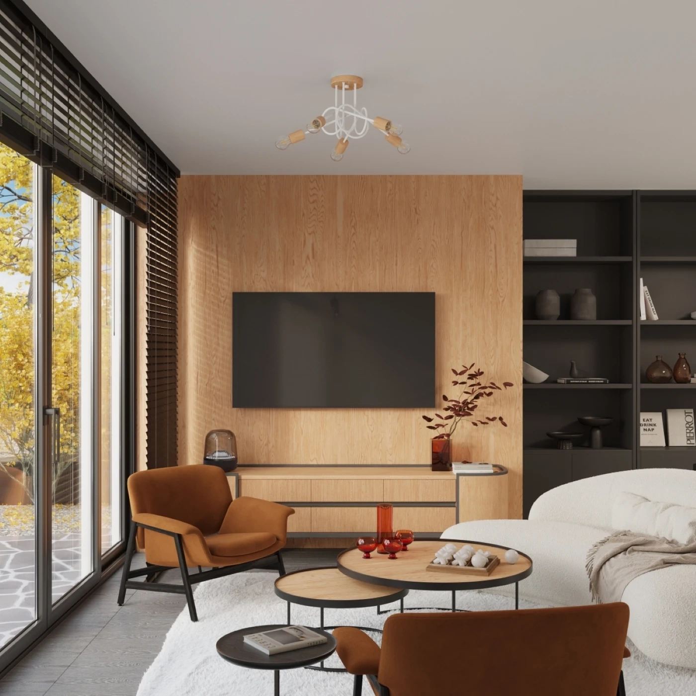 Chandelier EMBER 3 white