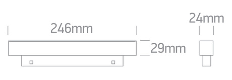 LYST 246 black LED 3000K 12W 960lm