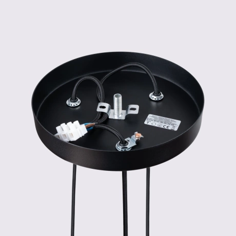 Pendant lamp KARBON 3P black