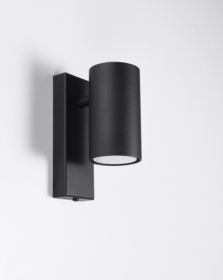 Wall lamp UTTI black + 1x LED GU-10 Bulb 3000K Warm 7W 620lm