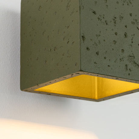 Wall lamp QUAD concrete olive green