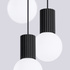 Pendant lamp HALO 3P black
