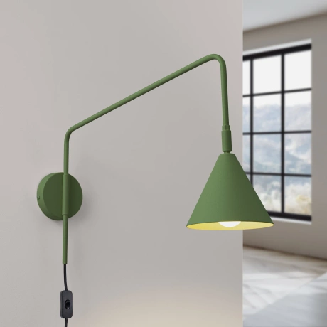 Wall lamp NOX olive green
