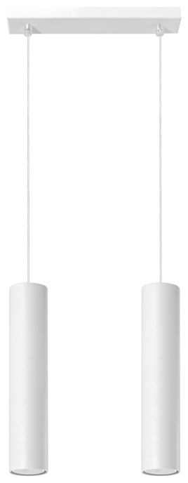 Ceiling Pendant LAMP LAGOS 2 white + 2x LED Bulb GU-10 4000K Cool White 7W 630lm