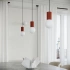 Pendant lamp HALO 1 red ochra
