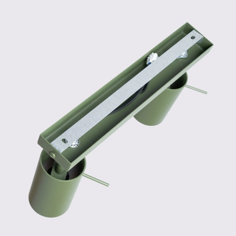 Ceiling lamp RING 2 olive green