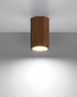 Ceiling lamp ZEKE 10 oak + 1x LED GU-10 3000K Warm 7W 620lm bulb
