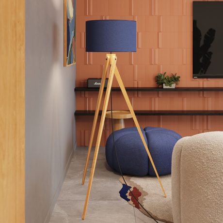 Floor lamp NATT navy