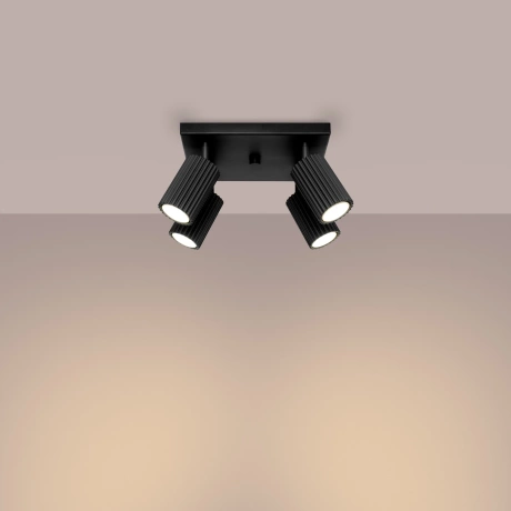 Ceiling lamp KARBON 4 black