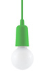 Ceiling pendant lamp DIEGO 1 green + 1x LED Bulb E27 4000K Cool White 7.5W 650lm.