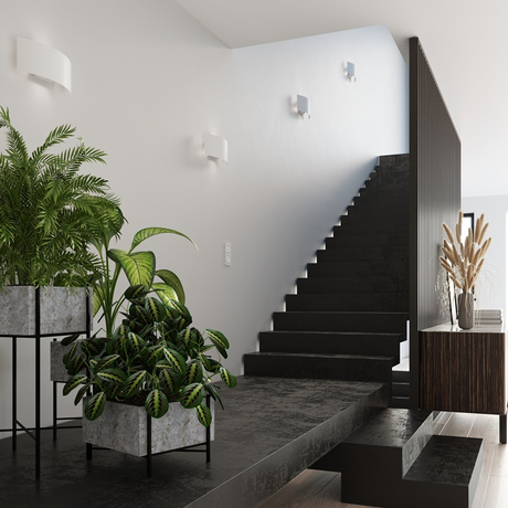 Wall lamp MAGNUS white + 2x LED Bulb G9 3000K Warm 4.5W 510lm