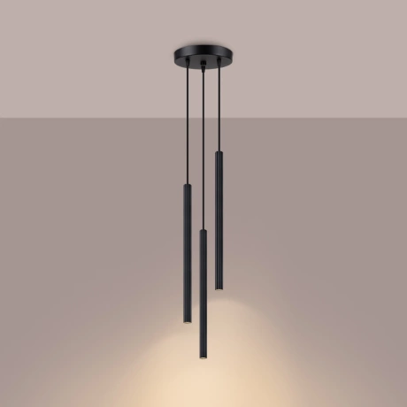 Pendant lamp ARCHE 3P black