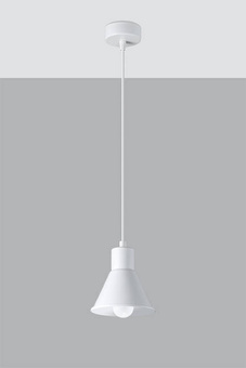 Hanging lamp TALEJA 1 white [E27] + 1x LED Bulb E27 4000K Cool 7.5W 650lm