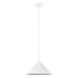 Ceiling pendant light ZUMA white + 1x LED Bulb E27 4000K Cool White 7,5W 690lm