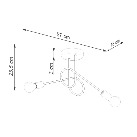 Chandelier LOOP 2 black