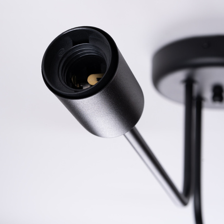 Chandelier VECTOR 4 black + 4X LED Bulb E27 3000K 7W 760lm